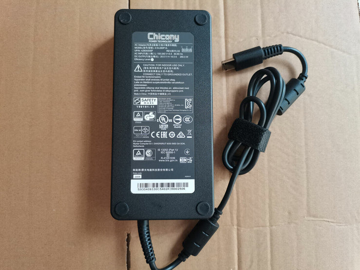 New Original 280W Chicony 20V 14A A18-280P1A Charger For MSI VECTOR GP66HX RTX3070TI