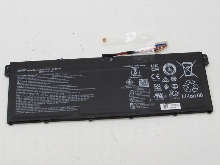 New Genuine AP20CBL Original Laptop Battery for Acer Aspire 5 A515-45 Swift SF314 R5-5500U