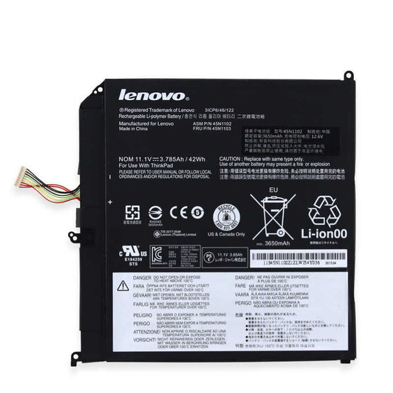 New Original Lenovo 45N1102 45N1103 42Wh Battery for Lenovo ThinkPad X1 Helix 3701-3GM MT3697