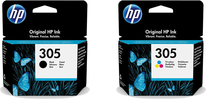 HP 305 Black 3YM61AE & Tri-Color 3YM60AE Ink Cartridge set for Deskjet 2710 2720 4120 Printers