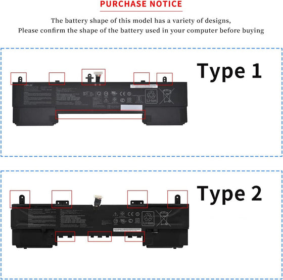 Genuine C42N1839 Laptop Battery For Asus ZenBook 15 UX534 UX534F UX534FA UX534FT UX563FD (TYPE-A)