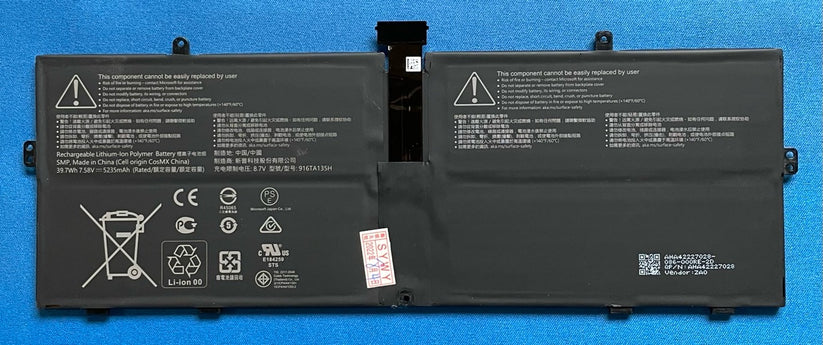 New Original Microsoft Surface Laptop GO 1943 DYNZ02 916TA135H Surface Laptop GO 12.4-Inch Laptop Battery