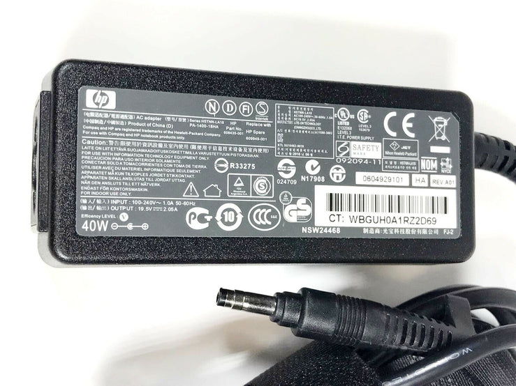 Original 40W 19.5V 2.05A Charger For HP HSTNN-CA18 622435-002 624502-001 A040R02L Laptop PC